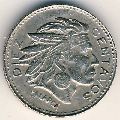 Колумбия, 10 сентаво (1954–1966 г.)