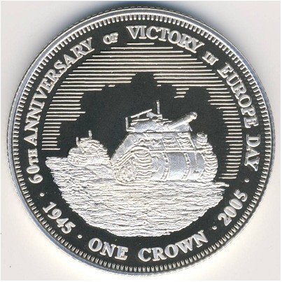 Tristan da Cunha, 1 crown, 2005