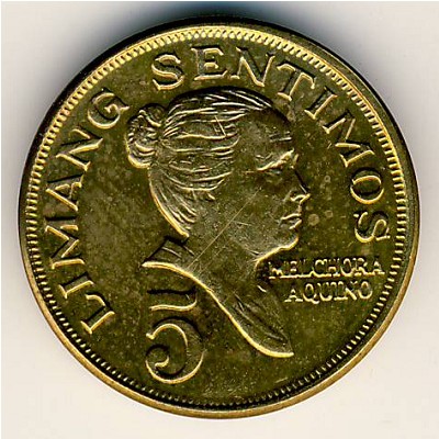 Philippines, 5 centimos, 1967–1974