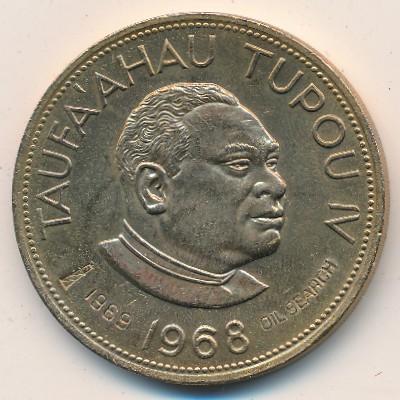 Tonga, 1 paanga, 1968