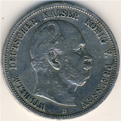 Пруссия, 5 марок (1874–1876 г.)