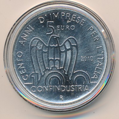 Италия, 5 евро (2010 г.)