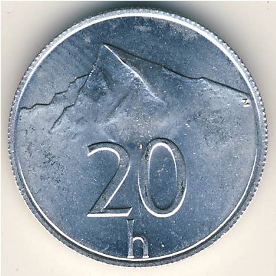 Slovakia, 20 halierov, 1993–2003