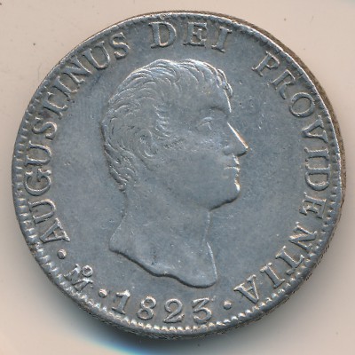 Mexico, 8 reales, 1822–1823