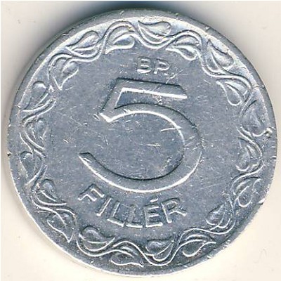 Hungary, 5 filler, 1948–1951