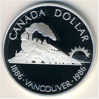 Канада, 1 доллар (1986 г.)