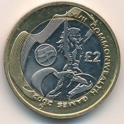 Great Britain, 2 pounds, 2002