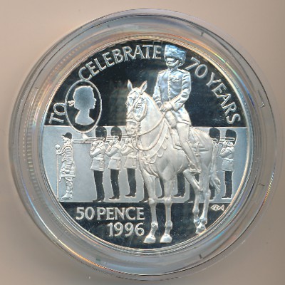Saint Helena, 50 pence, 1996