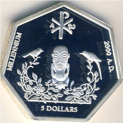 Cook Islands, 5 dollars, 1999