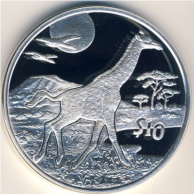 Sierra Leone, 10 dollars, 2005