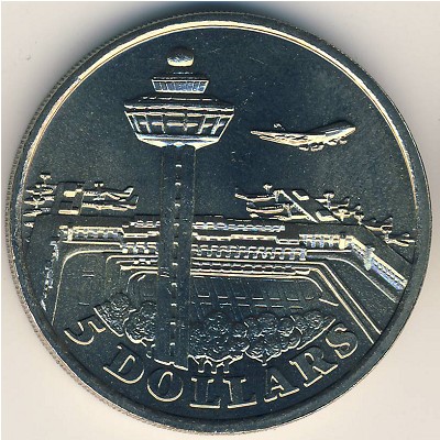 Singapore, 5 dollars, 1981