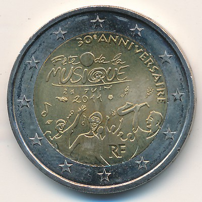 France, 2 euro, 2011