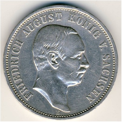 Саксония, 3 марки (1908–1913 г.)