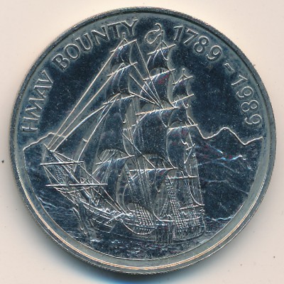 Pitcairn Islands, 1 dollar, 1989