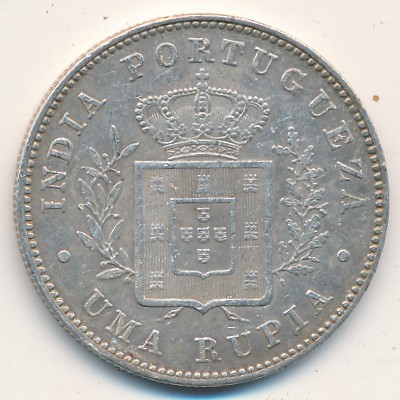 Goa, 1 rupia, 1881–1885