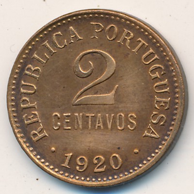 Portugal, 2 centavos, 1918–1921