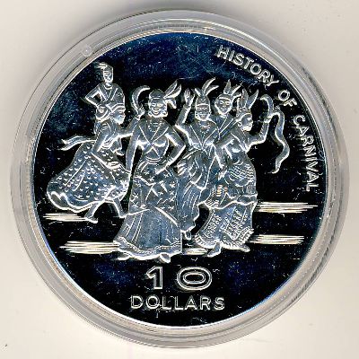 Dominica, 10 dollars, 1978