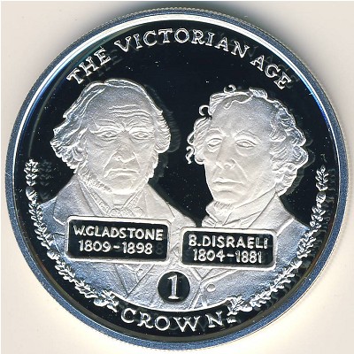 Gibraltar, 1 crown, 2001