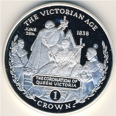 Gibraltar, 1 crown, 2001