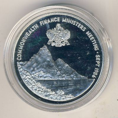 Saint Lucia, 10 dollars, 1986