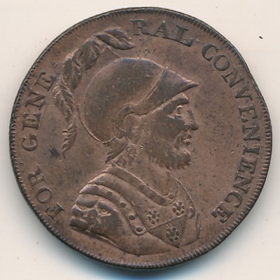 Middlesex, 1/2 penny, 1795