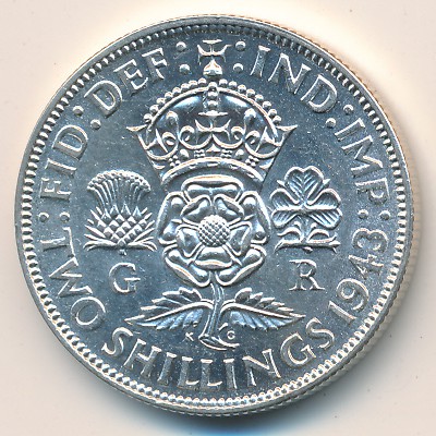 Великобритания, 2 шиллинга (1937–1946 г.)