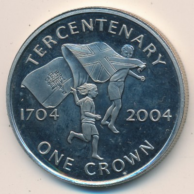 Gibraltar, 1 crown, 2004