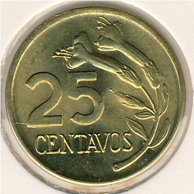 Coins Catalog - Peru, 25 centavos, KM#259 / Numismatics with Global Coins