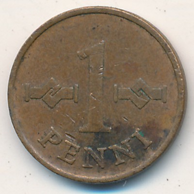 Finland, 1 penni, 1964