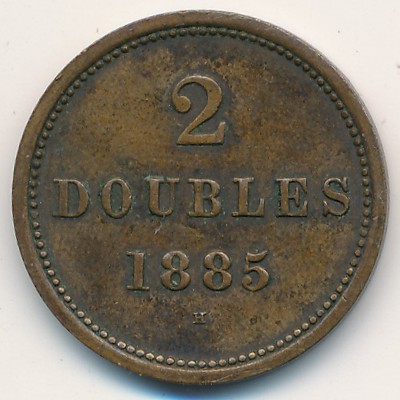 Guernsey, 2 doubles, 1868–1911