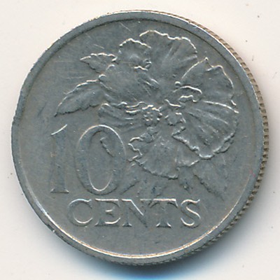 Тринидад и Тобаго, 10 центов (1974–1976 г.)