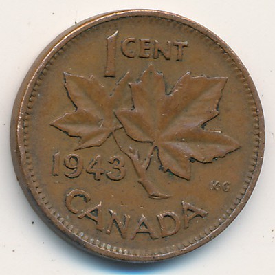 Canada, 1 cent, 1937–1947