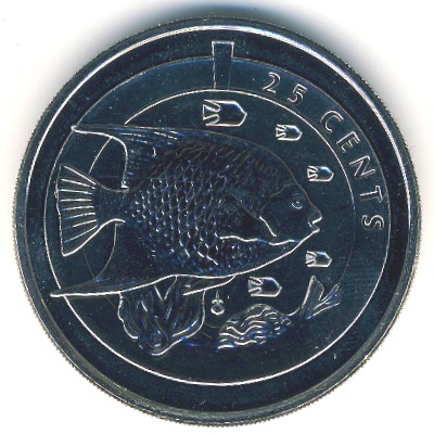 Bermuda Islands, 25 cents, 2013