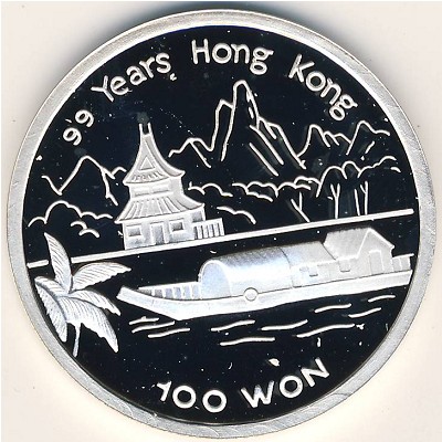 North Korea, 100 won, 1996