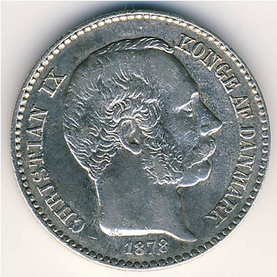 Danish West Indies, 10 cents, 1878–1879
