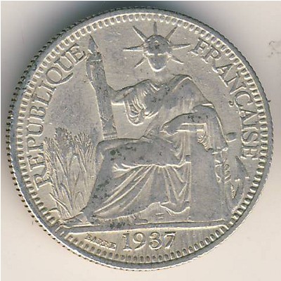 French Indo China, 10 cents, 1937