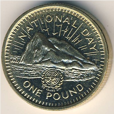 Gibraltar, 1 pound, 1995