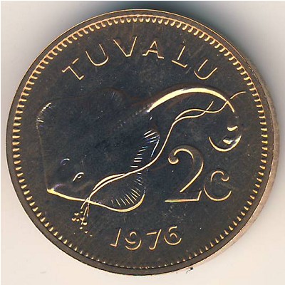 Tuvalu, 2 cents, 1976–1985