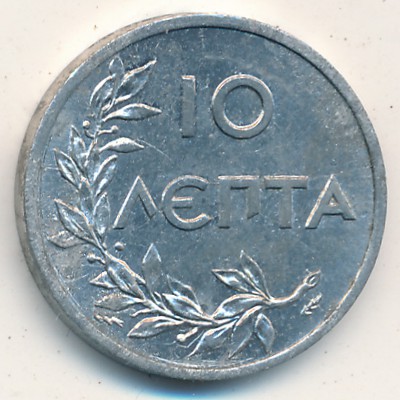 Greece, 10 lepta, 1922