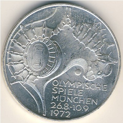 West Germany, 10 mark, 1972