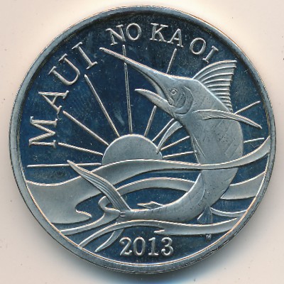 Hawaiian Islands., 2 dollars, 2013