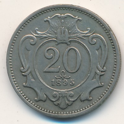 Австрия, 20 геллеров (1892–1914 г.)