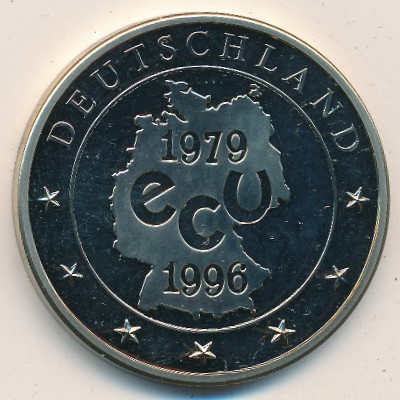 Germany., 1 ecu, 1996