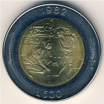 San Marino, 500 lire, 1982