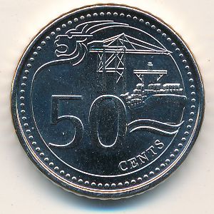 Сингапур, 50 центов (2013–2018 г.)