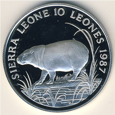 Сьерра-Леоне, 10 леоне (1987 г.)