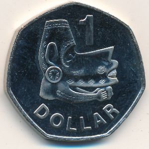 Solomon Islands, 1 dollar, 1996–2005