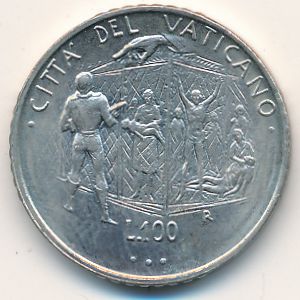 Vatican City, 100 lire, 1995