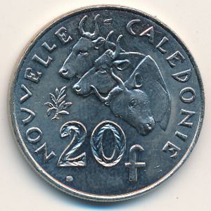 New Caledonia, 20 francs, 1972–2005