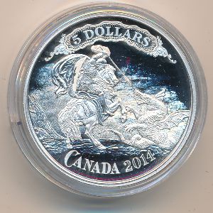 Canada, 5 dollars, 2014